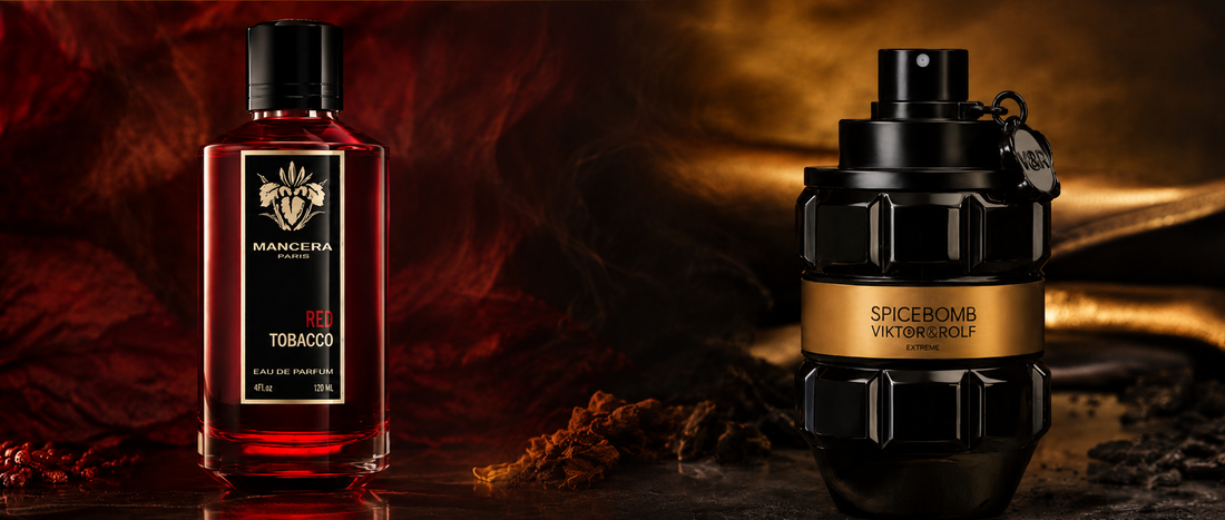 Mancera Red Tobacco vs Viktor & Rolf Spicebomb Extreme – który wybrać na chłodne dni?