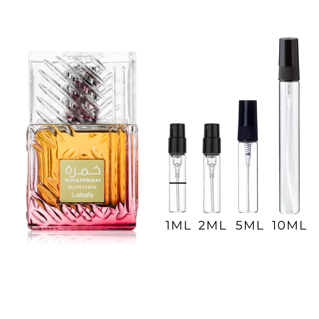 Lattafa Khamrah Dukhan - odlewki perfum 1 ml, 2ml, 5ml i 10ml