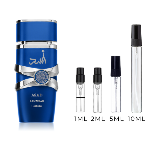 Lattafa Asad Zanzibar - odlewki perfum 1 ml, 2ml, 5ml i 10ml